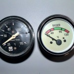 Themperatuurmeter oud & nieuw. Was moeilijk te vinden omdat hij 60mm is i.p.v. 52.