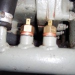 Nieuwe voelers van de temperatuurmeters (een voor binnen en een voor buiten).