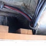 Kabelboom achter nieuw plafond