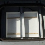 Achterdek met accubakken