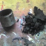 Centrifugaal filter met vuil