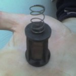 Grof brandstoffilter vies