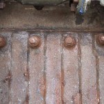 Er zat veel roest bij deze pluggen