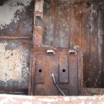 De dynamosteun en de huid eromheen ontroest