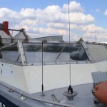 Witte verf is nu van het raam frame