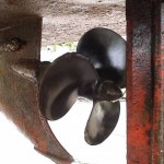 Oude schroef nog eronder