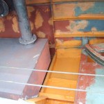 Achterpiek stuurboord in de menie