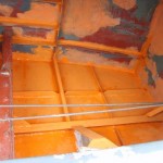 Achterpiek bakboord in de menie