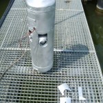 Kachel na het spuiten