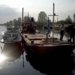 Bak met hydraulische kraan van Roy