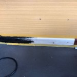 Nieuw stukje plint schilderen